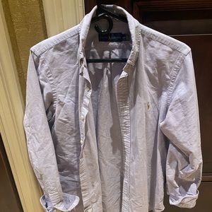 Men’s Ralph Lauren Lavender LS Polo Size S